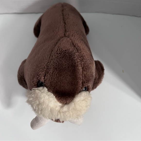 Sea World VINTAGE 1988 BROWN WALRUS 10" Plush STUFFED ANIMAL Toy - Picture 4 of 5